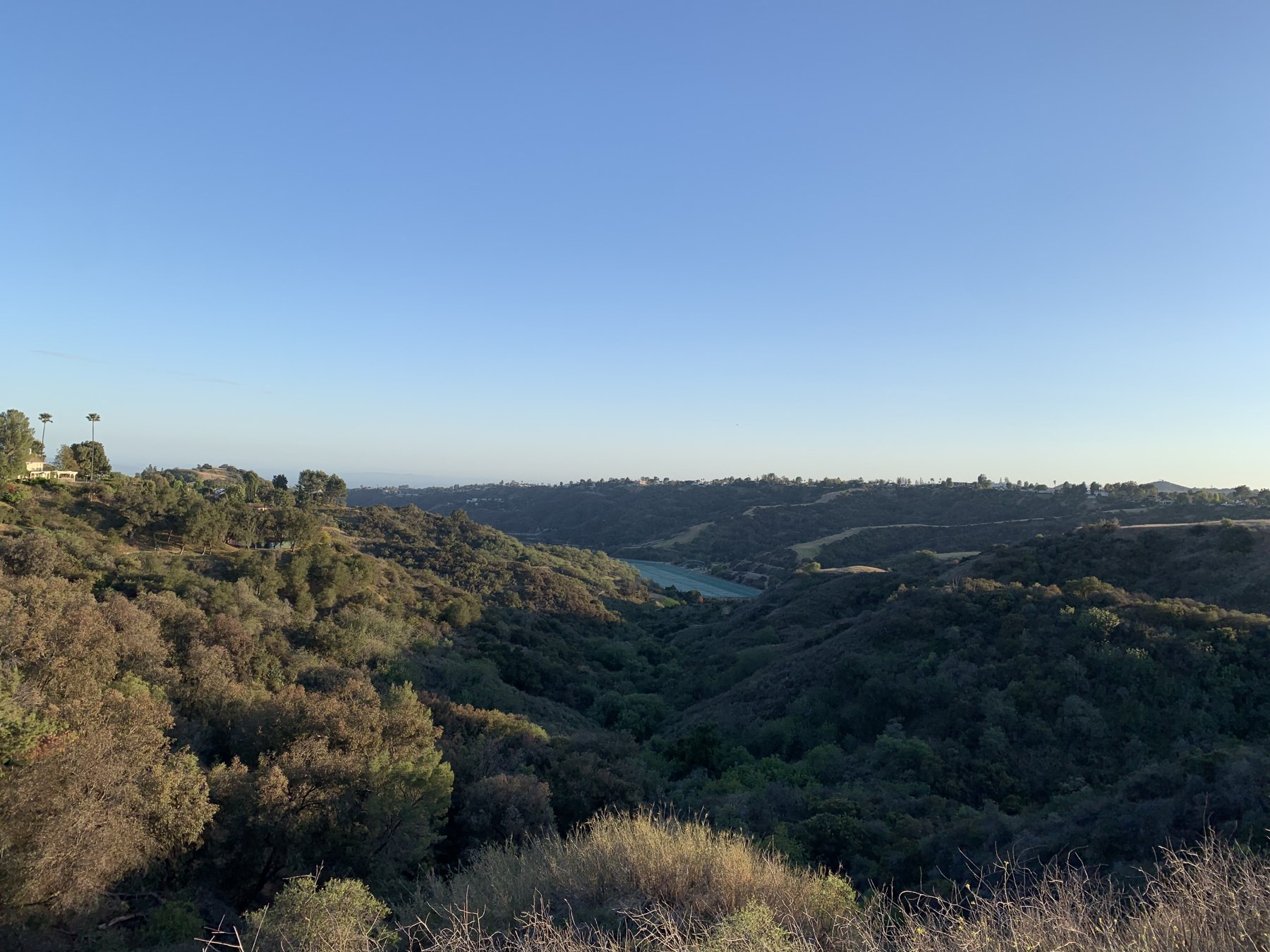 Stone Canyon Reservoir landscape