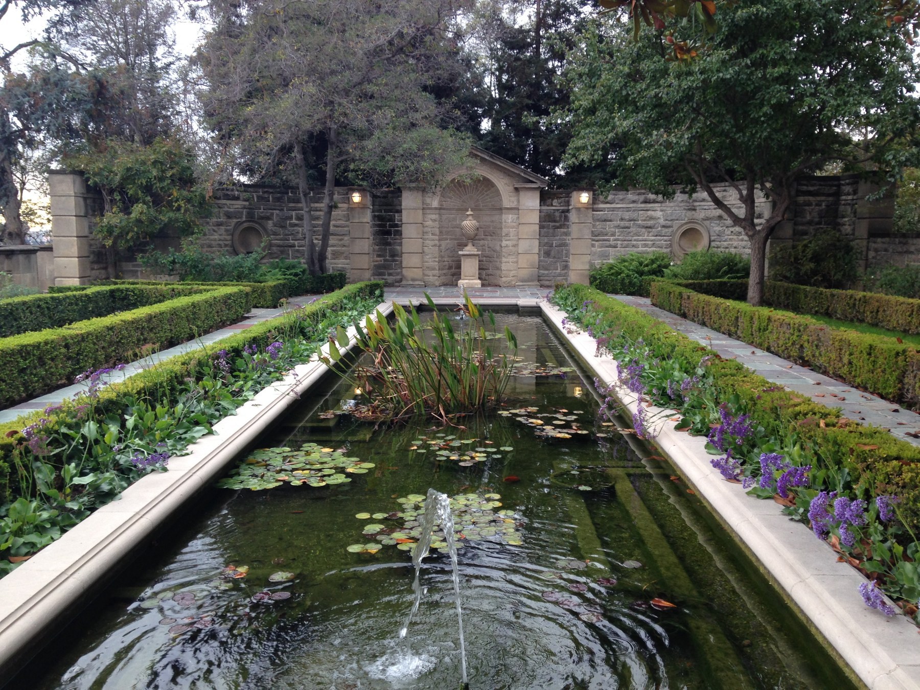 Greystone Mansion formal gardens